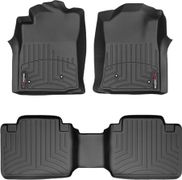 Коврики Weathertech Black для Toyota Tacoma (extended cab)(mkII)(with storage boxes on 2 row) 2008-2011 automatic - Фото 1