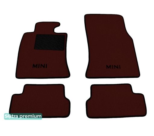 Двошарові килимки Sotra Premium Chocolate для Mini Cooper (mkII)(R56) 2007-2014 - Фото 1