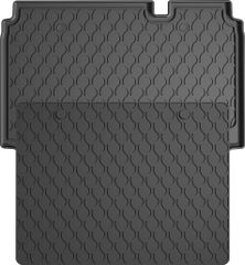 Гумовий килимок у багажник Gledring для Ford Ecosport (mkI) 2017→ (з дворівневою підлогою)(любой уровень)(багажник із захистом)