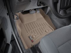Коврики Weathertech Beige для Ford Super Duty (extended cab)(mkIII)(no 4x4 shifter)(1 row - 2pcs.)(no dead pedal) 2011-2012 automatic - Фото 2