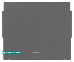 Двошарові килимки Sotra Premium Grey для Opel Grandland (mkI)(верхній рівень)(багажник) 2017→