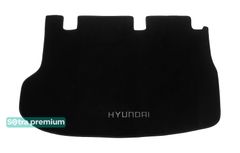 Двухслойные коврики Sotra Premium Black для Hyundai H-1 (mkII)(багажник) 2007→