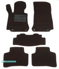 Двошарові килимки Sotra Premium Chocolate для Mercedes-Benz GLC-Class (X253; C253) 2015-2022; EQC (N293) 2019→