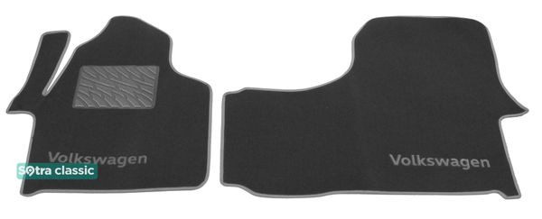 Двошарові килимки Sotra Classic Grey для Volkswagen Crafter (mkI)(1 ряд - 2 місця)(1 ряд) 2006-2016 - Фото 1