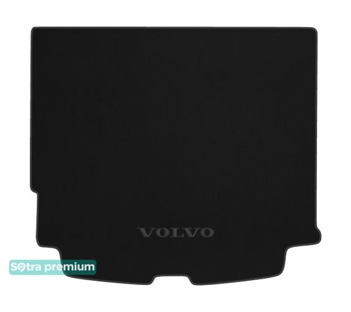 Двошарові килимки Sotra Premium Graphite для Volvo XC60 (mkII)(з вирізами під кріплення)(багажник) 2017→ - Фото 1