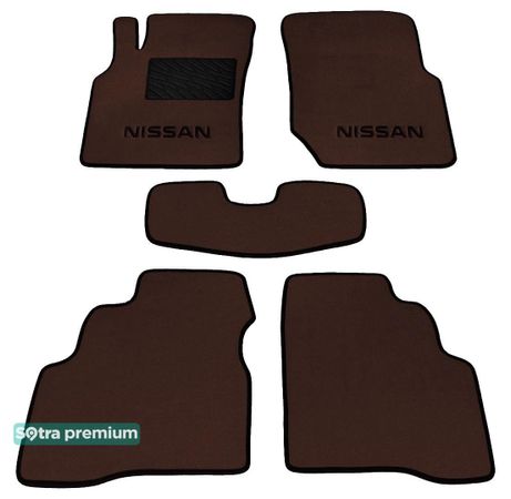 Двошарові килимки Sotra Premium Chocolate для Nissan Almera (mkII)(N16) 2000-2006 - Фото 1