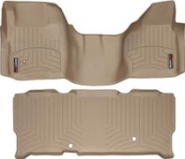 Коврики Weathertech Beige для Ford Super Duty (extended cab)(mkII)(no 4x4 shifter)(1 row - 1pc.) 2008-2010 automatic - Фото 1