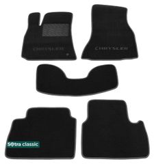 Двухслойные коврики Sotra Classic Black для Chrysler 300C (mkI) 2004-2010