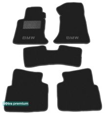 Двухслойные коврики Sotra Premium Black для BMW 3-series (E36) 1991-1997