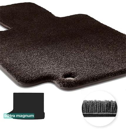 Двошарові килимки Sotra Magnum Black для Audi Q3/RS Q3 (mkI)(верхній рівень)(без сітки)(багажник) 2011-2018 - Фото 1