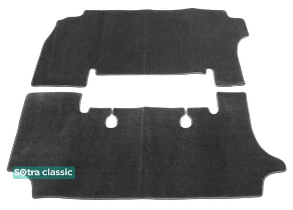 Двошарові килимки Sotra Classic Grey для Toyota Previa (mkI)(2-3 ряд) 1990-1999 - Фото 1
