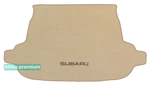 Двошарові килимки Sotra Premium Beige для Subaru Forester (mkIV)(багажник) 2013-2018 - Фото 1