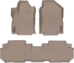 Коврики WeatherTech Beige для Subaru Ascent (mkI)(1-2 row)(2 row bucket seats) 2019→